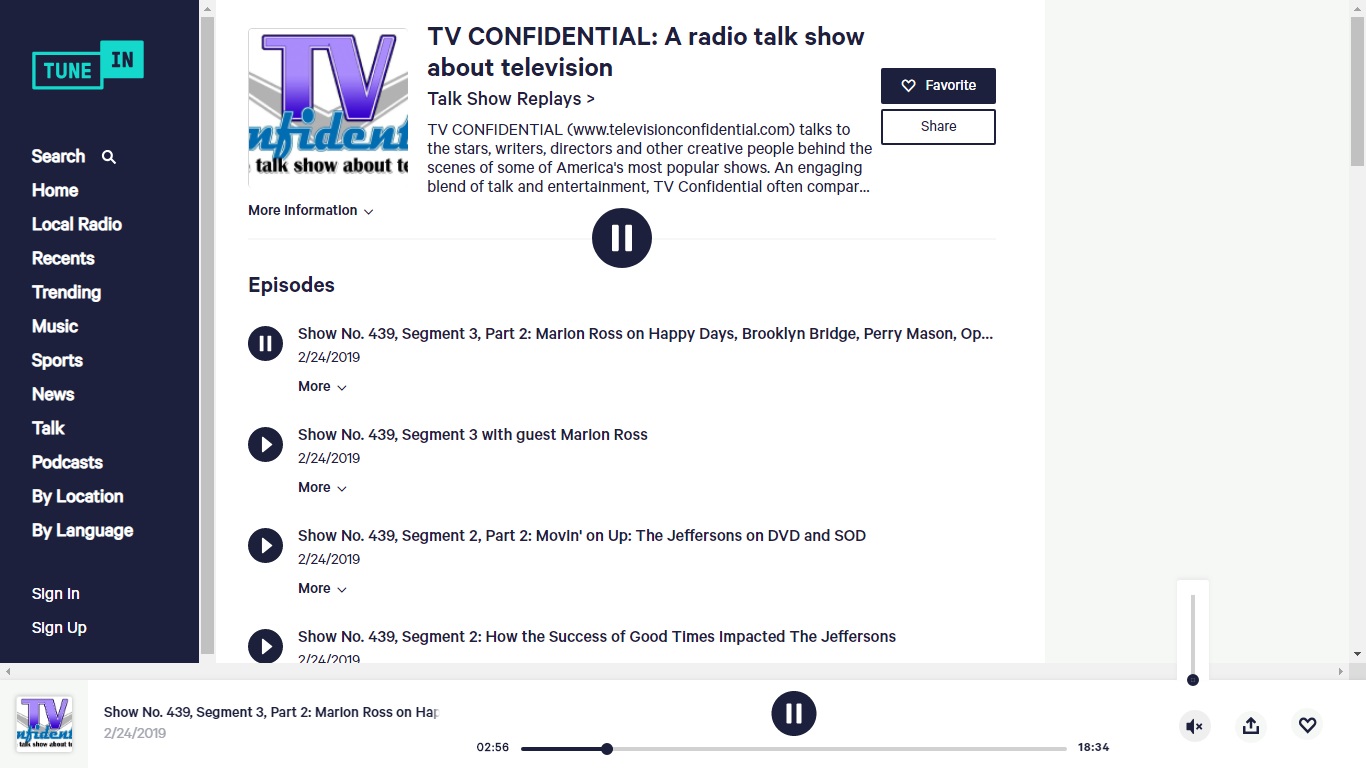 Tv Confidential Now Has Its Own Tunein Channel